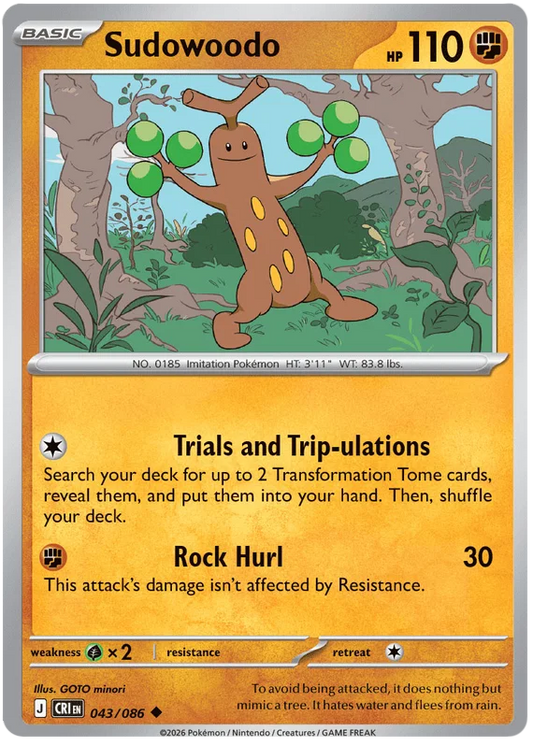 Sudowoodo 043/086