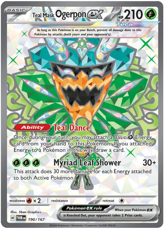 Teal Mask Ogerpon EX 190/167