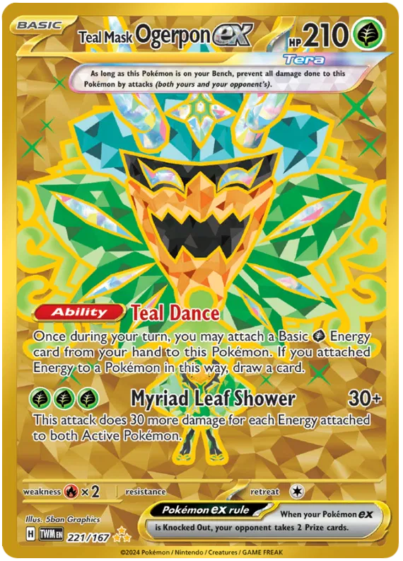 Teal Mask Ogerpon EX 221/167