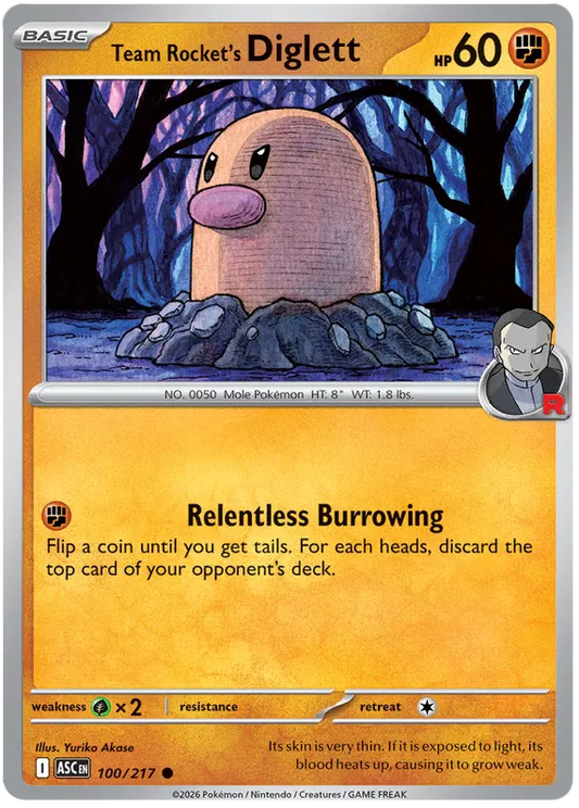 Team Rocket's Diglett 100/217