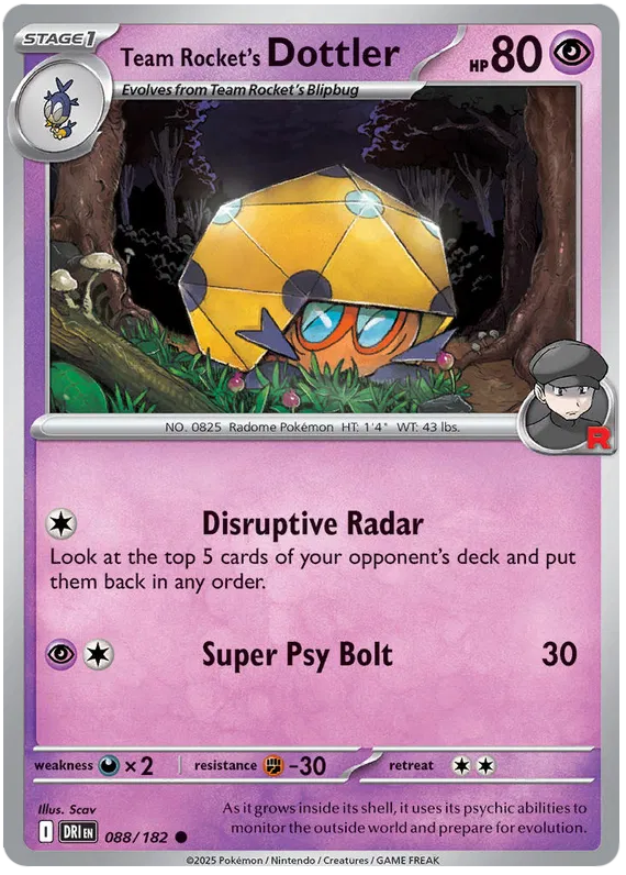 Team rocket's Dottler 088/182