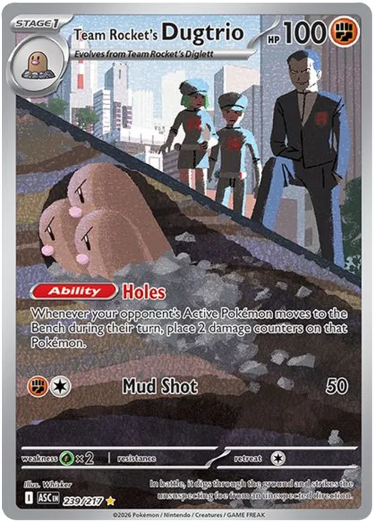 Team Rocket's Dugtrio 239/217