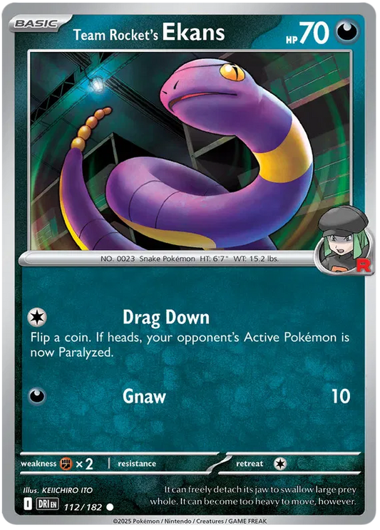 Team Rocket's Ekans 112/182