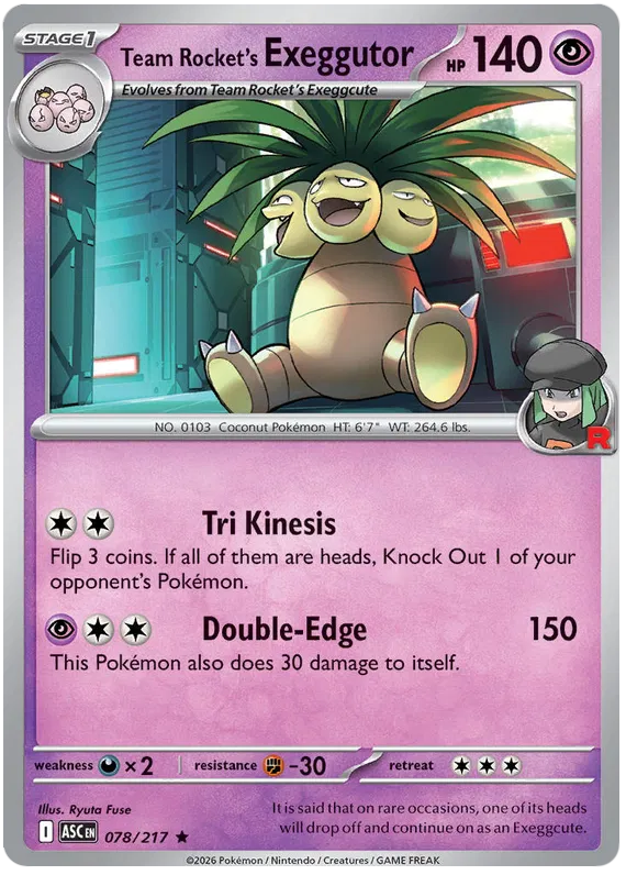 Team Rocket's Exeggutor 078/217