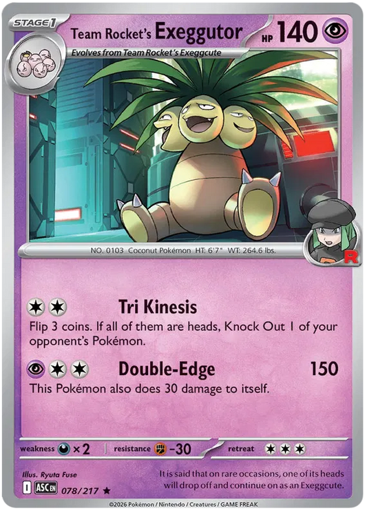 Team Rocket's Exeggutor 078/217