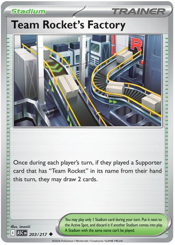 Team Rocket's Factory 203/217