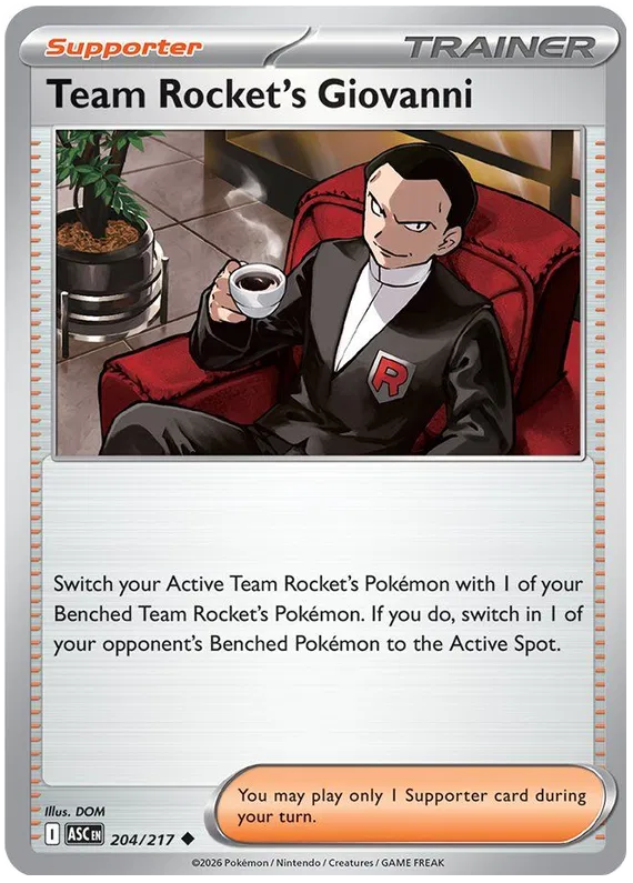 Team Rocket's Giovanni 204/217