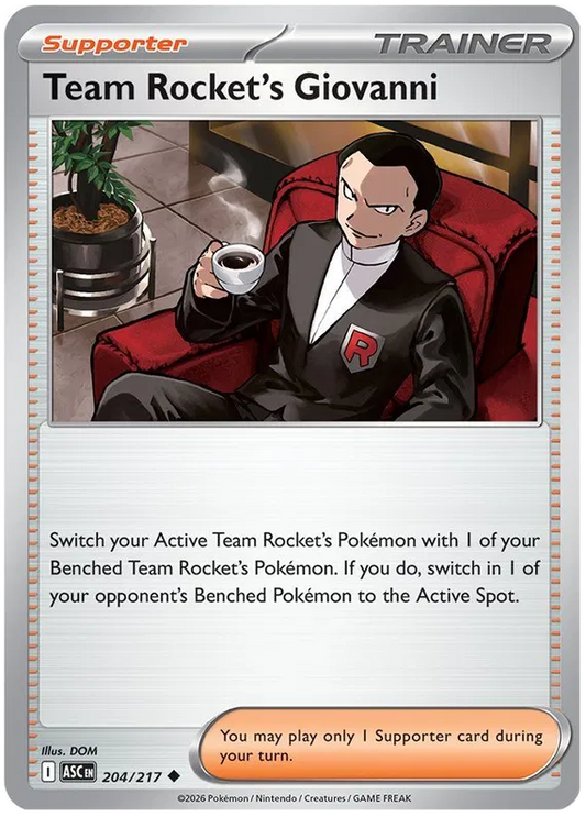 Team Rocket's Giovanni 204/217