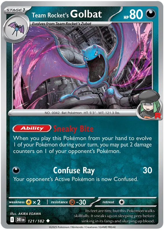 Team Rocket's Golbat 121/182