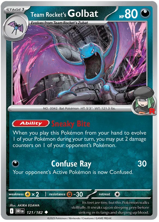 Team Rocket's Golbat 121/182