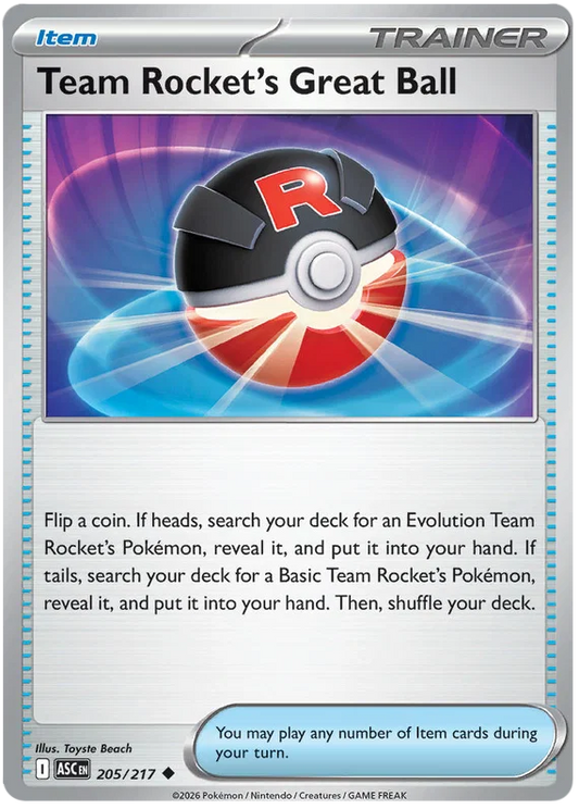 Team Rocket's Great Ball 205/217