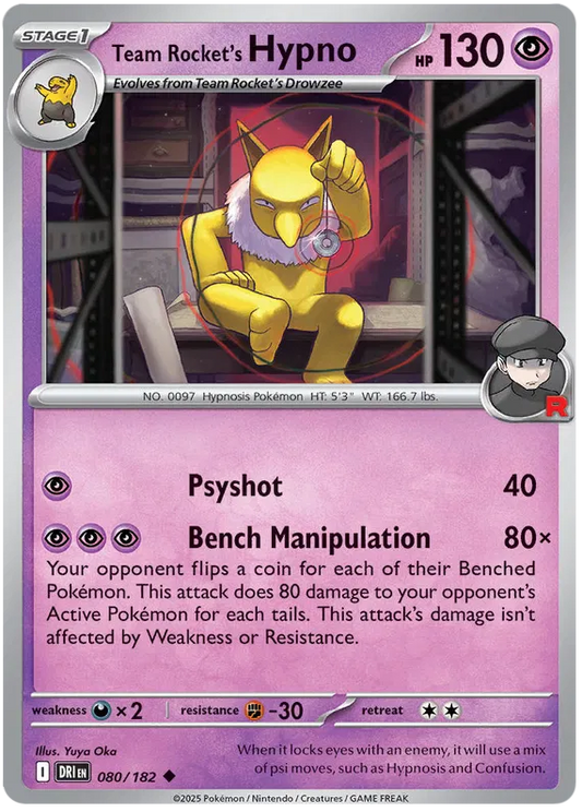 Team Rocket's Hypno 080/182