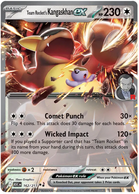 Team Rocket's Kangaskhan EX 162/217