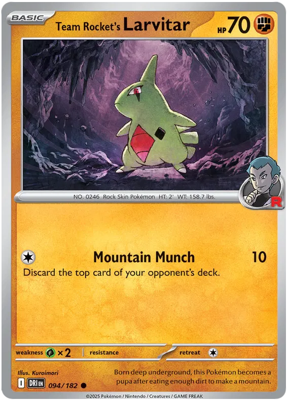 Team Rocket's Larvitar 094/182