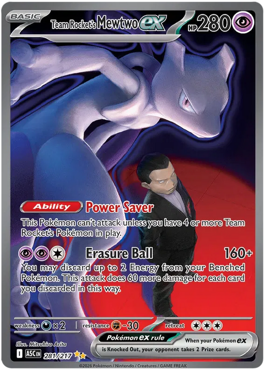 Team Rocket's Mewtwo EX 281/217