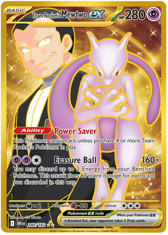 Team Rocket's Mewtwo EX 240/182