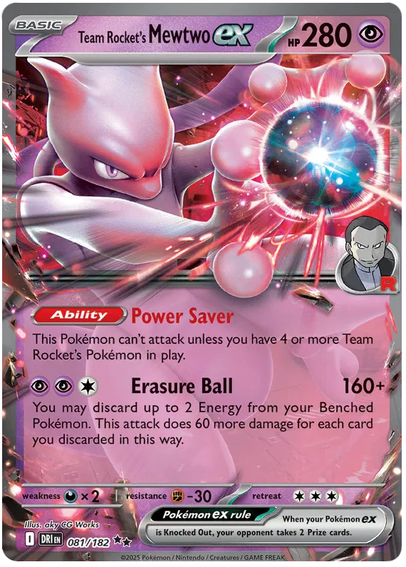 Team Rocket's Mewtwo EX 081/182