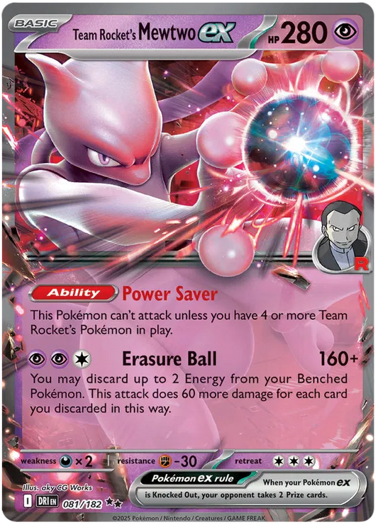Team Rocket's Mewtwo EX 081/182