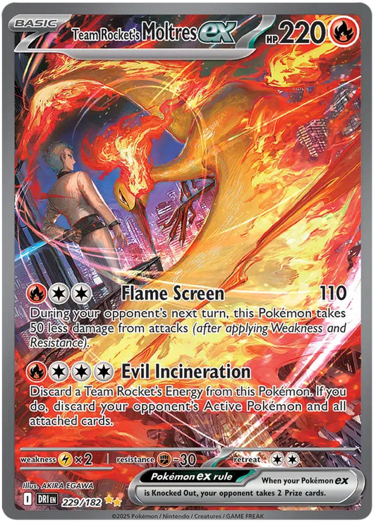 Team Rocket's Moltres EX 229/182