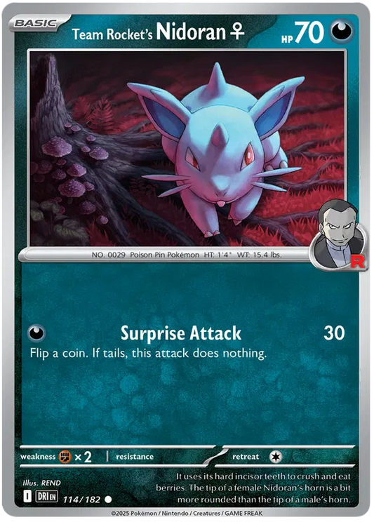 Team Rocket's Nidoran 114/182