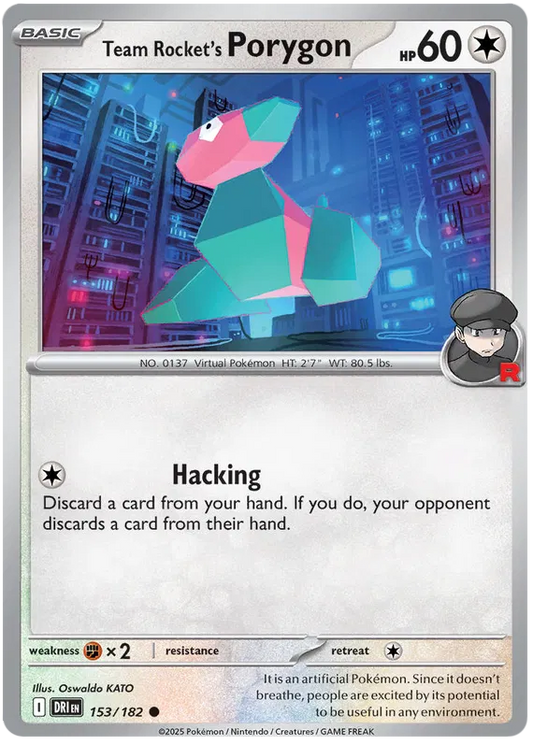 Team Rocket's Porygon 153/182