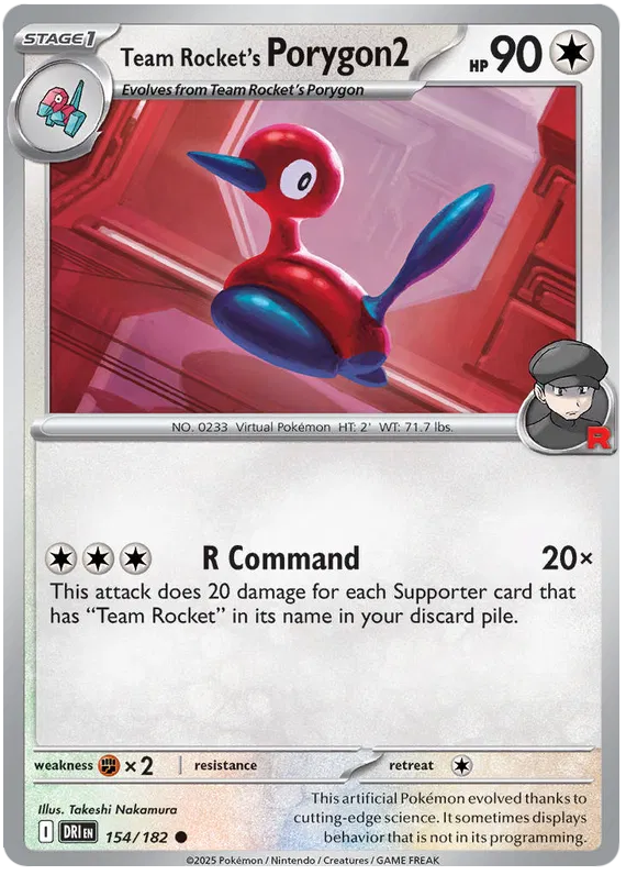 Team Rocket's Porygon2 154/182