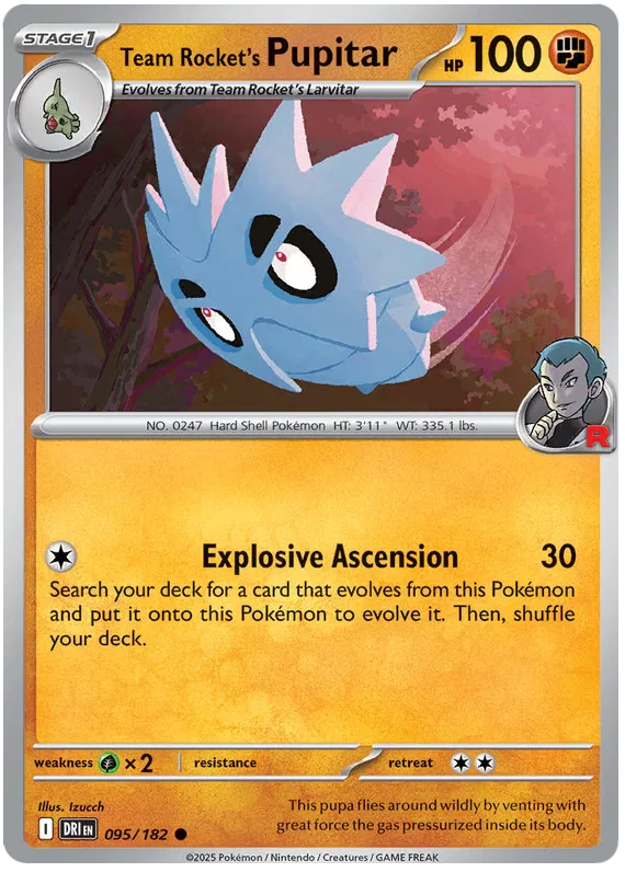 Team Rocket's Pupitar 095/182