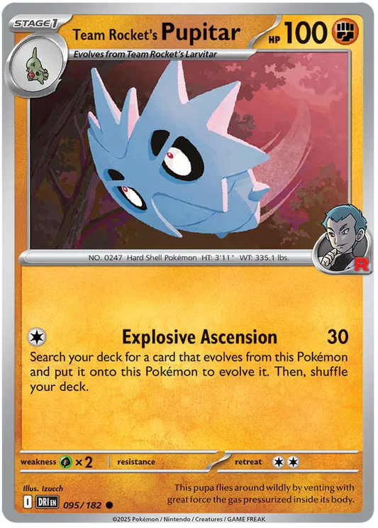 Team Rocket's Pupitar 095/182