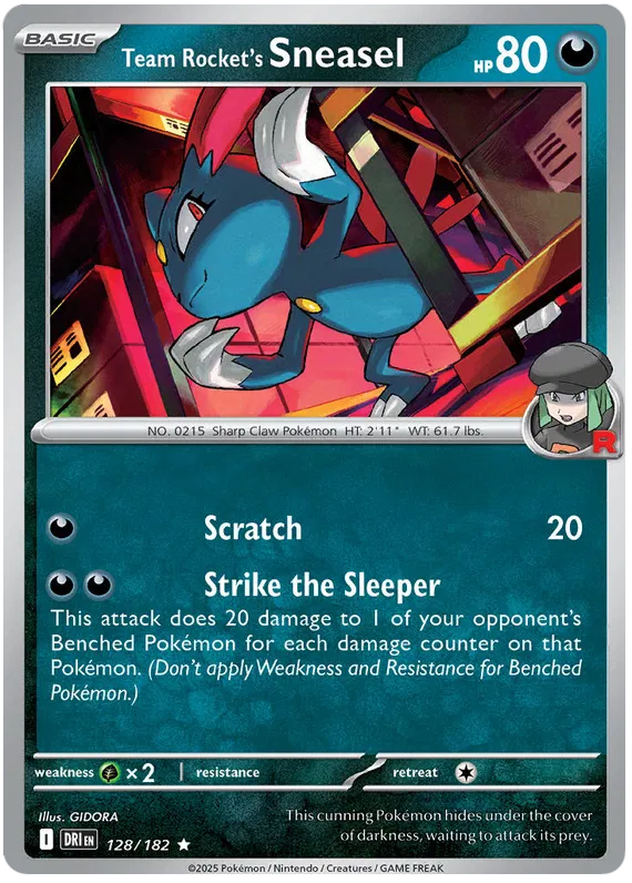Team Rocket's Sneasel 128/182