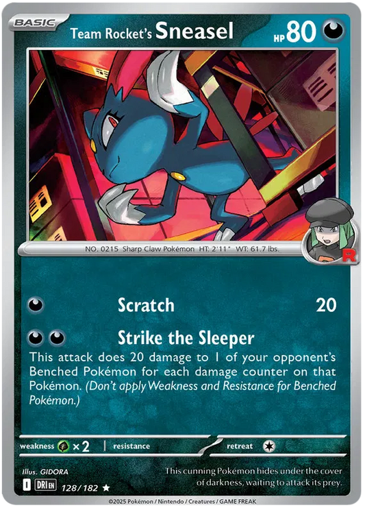 Team Rocket's Sneasel 128/182