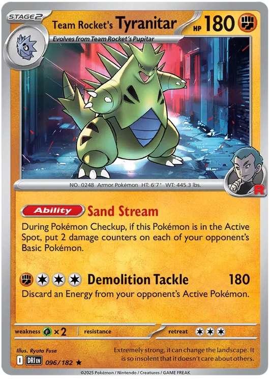Team Rocket's Tyranitar 096/182