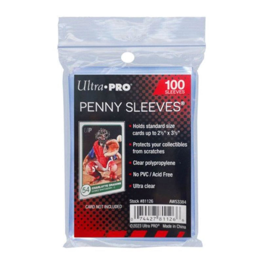 ULTRA PRO Soft Penny Sleeves 100pc - 2 5/8" x 3 5/8"
