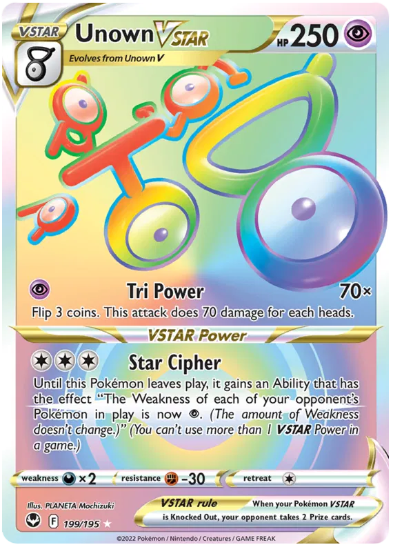 Unown Vstar 199/195