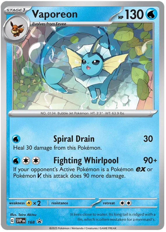Vaporeon SVP168 (Cosmo Holo)