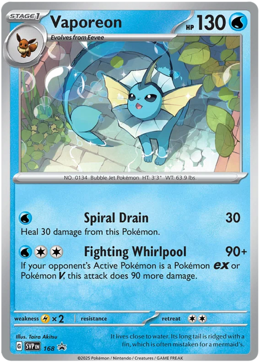 Vaporeon SVP168 (Cosmo Holo)