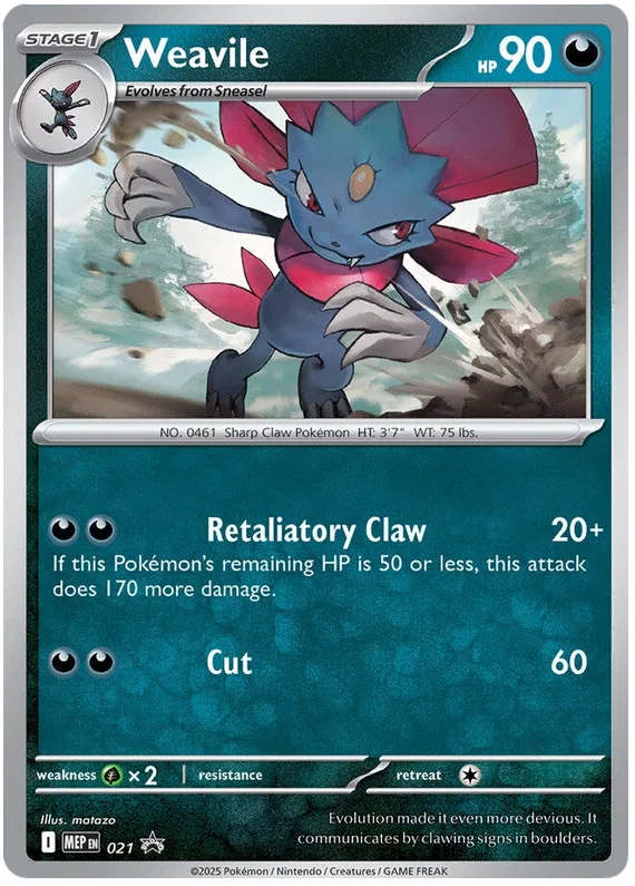 Weavile MEP021 (Cosmo Holo)