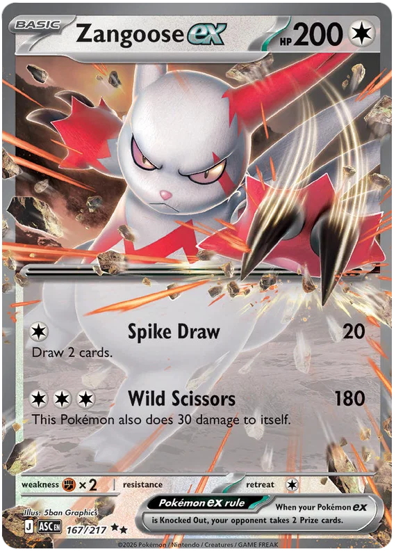 Zangoose EX 167/217