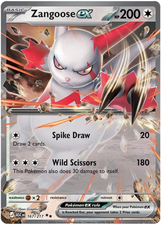 Zangoose EX 167/217