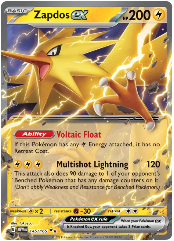 Zapdos EX 145/165