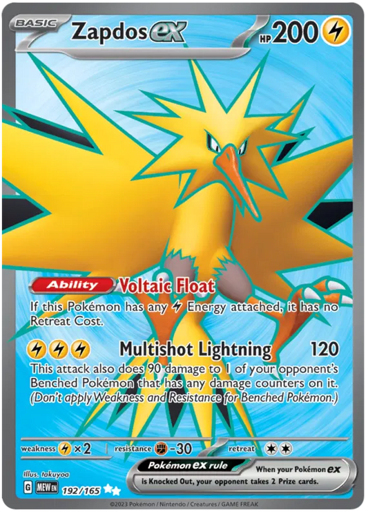Zapdos EX 192/165